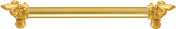 Charlemagne 9'' cc with 5/8'' smooth center long pull with large Fleur De Lys 5711-8