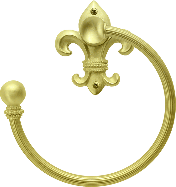 Charlemagne swing towel reeded ring left 571R-8