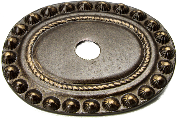 Classic/Beaded Beaded large oval escutcheon 683-3