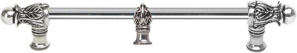 Acanthus 12'' cc with 1/2'' round smooth bar Romanesque style with center brace 782S-9