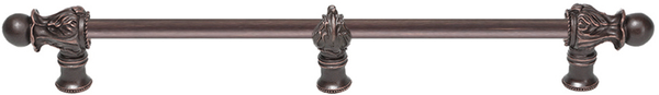 Acanthus 18'' cc with 1/2'' round smooth bar Romanesque style with center brace 783S-22