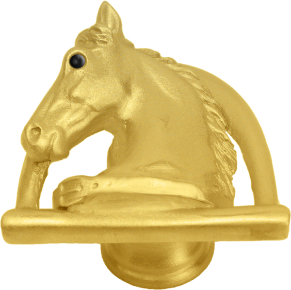 Classic Western Horse in stirrup w/ strap knob left 8002-8