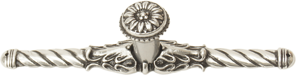 Acanthus Carpe Diem 831838-9 Chalice small knob Rosette style w/ rope large back plate 831838-9