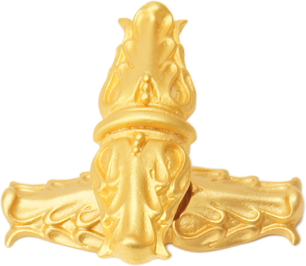 Acanthus Carpe Diem 836839-8 Gilded Mercury leave large knob w/ rope small back plate Romanesque style 836839-8