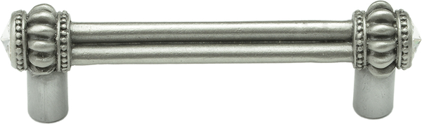 Caché double 3'' cc pull with 2 rivoli Swarovski Clear Crystals 861-11C