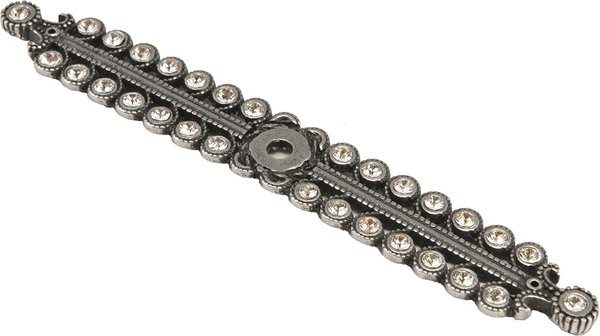 Caché medium elongated escutcheon with Swarovski Clear Crystals 891-9C