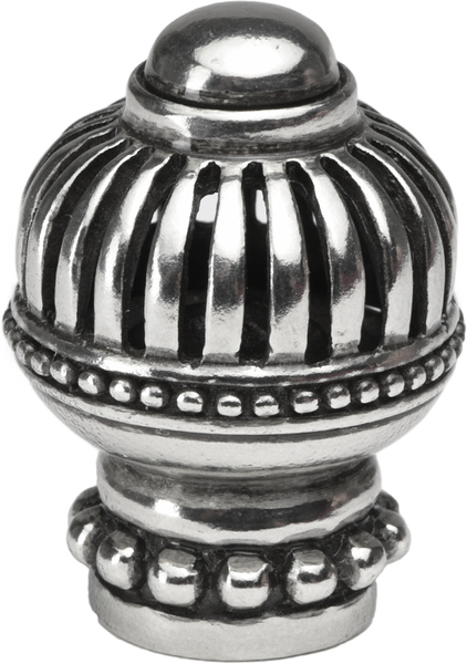 Cricket Cage large round knob with beaded base in Chalice. 968-9