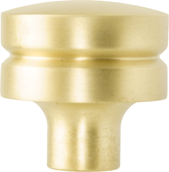 Latitude Round large brass knob, satin brass finish CD-LRB