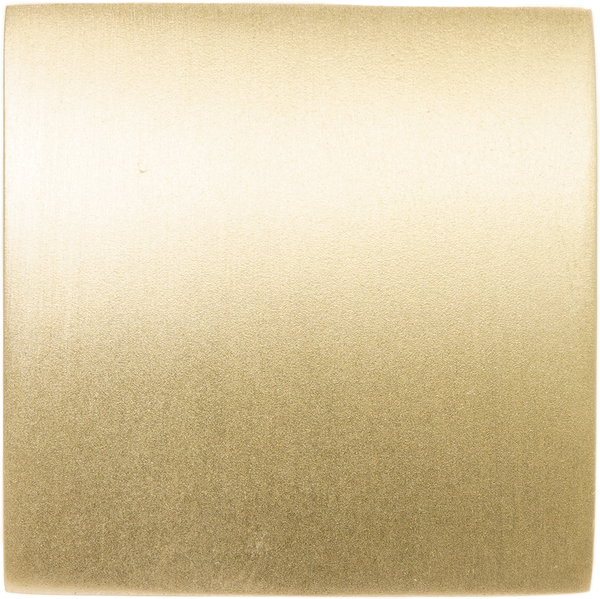 Latitude Hexagon medium brass knob, satin brass finish CD-MHB