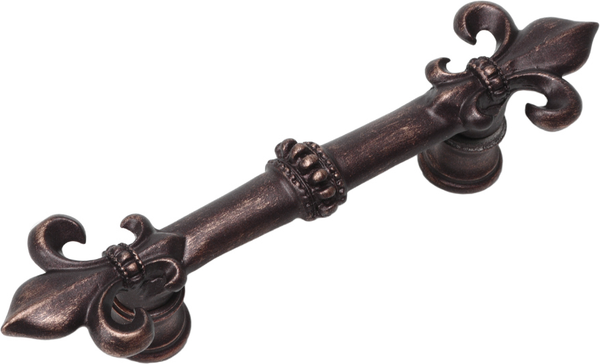 Charlemagne 3'' cc pull with large Fleur De Lys 598-22