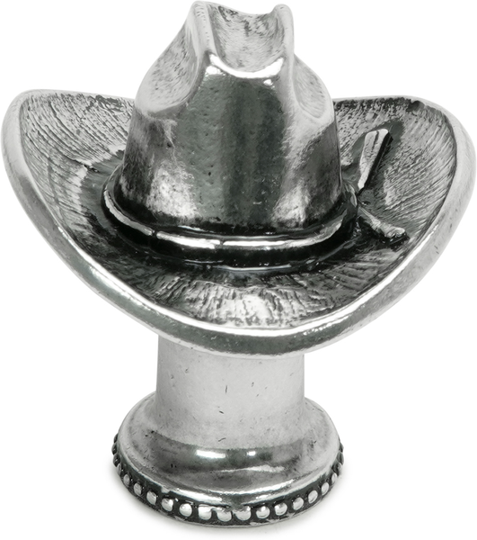 Americana classic cowboy hat knob in finish Chalice 8075-9