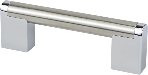 Studio Remix 96mm CC Brushed Nickel and Polished Chrome Pull 2178-9BPN26-P