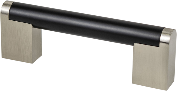 Studio Remix 96mm CC Matte Black and Brushed Nickel Pull 2179-955BPN-P