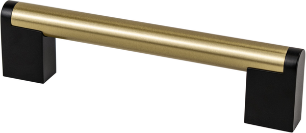 Studio Remix 128mm CC Modern Brushed Gold and Matte Black Pull 2186-9MDB55-P