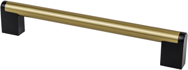 Studio Remix 192mm CC Modern Brushed Gold and Matte Black Pull 2196-9MDB55-P