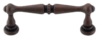 Edwardian Pull 3 Inch cc in Patina Rouge M1718