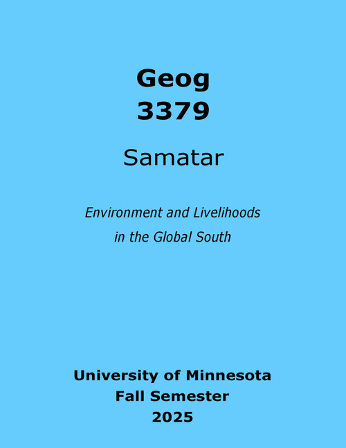 Geog 3379 Samatar