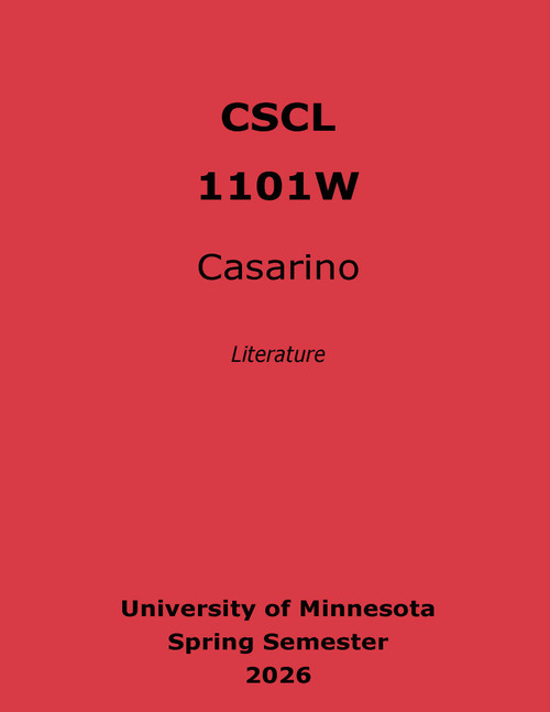CSCL 1101W Casarino