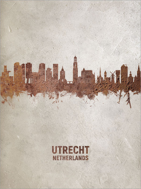Utrecht Netherlands Skyline Cityscape Poster Art Print