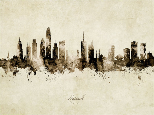 Nairobi Kenya Skyline Cityscape Poster Art Print