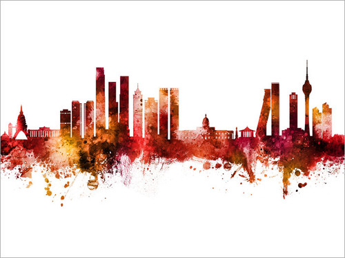 Colombo Sri Lanka Skyline Cityscape Poster Art Print