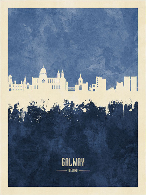 Galway Ireland Skyline Cityscape Poster Art Print