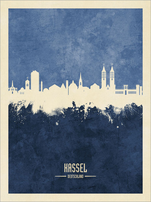 Kassel Germany Skyline Cityscape Poster Art Print