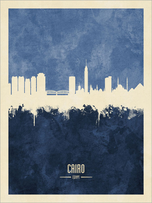 Cairo Egypt Skyline Cityscape Poster Art Print