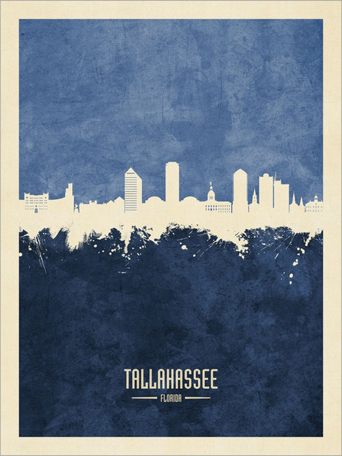 Tallahassee Florida Skyline Cityscape Poster Art Print