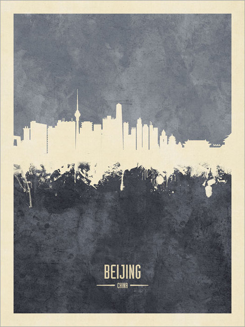 Beijing China Skyline Cityscape Poster Art Print