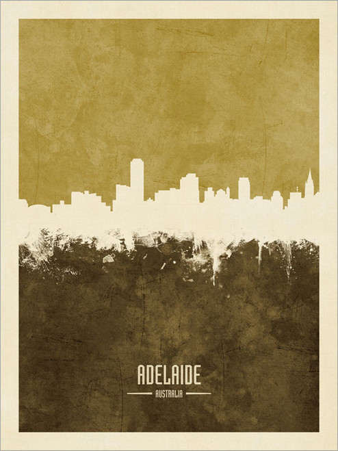 Adelaide Australia Skyline Cityscape Poster Art Print