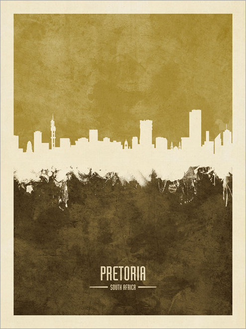 Pretoria South Africa Skyline Cityscape Poster Art Print