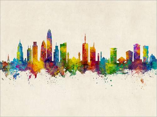 Nairobi Kenya Skyline Cityscape Poster Art Print