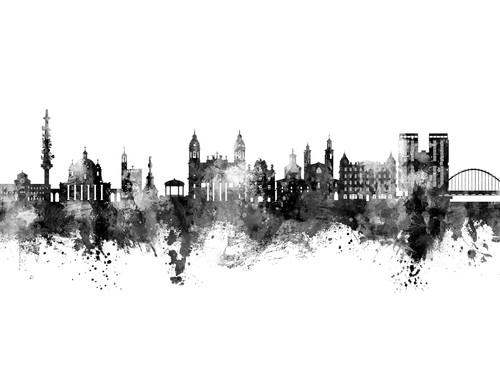 Pamplona Spain Skyline Cityscape Poster Art Print