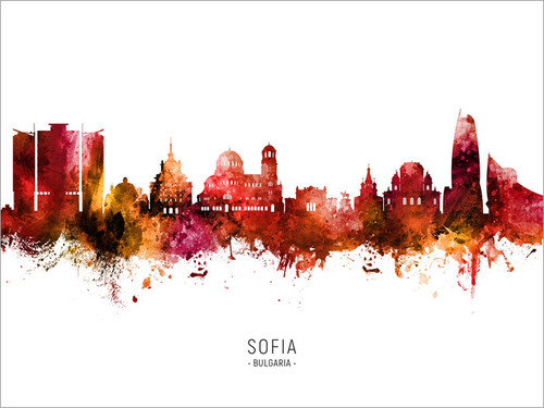Sofia Bulgaria Skyline #12244 - artPause