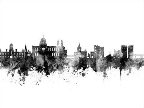 Galway Ireland Skyline Cityscape Poster Art Print