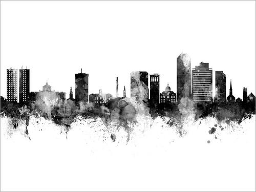 Lexington Kentucky Skyline Cityscape Poster Art Print