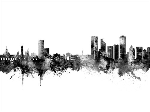 Caracas Venezuela Skyline Cityscape Poster Art Print