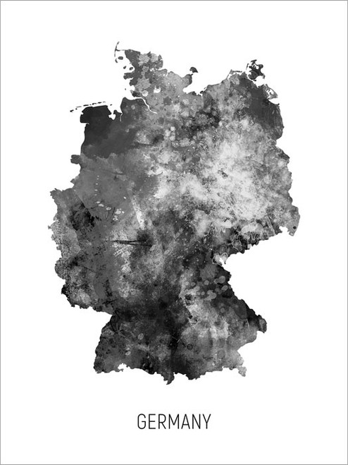 Germany Map Poster Art Print
