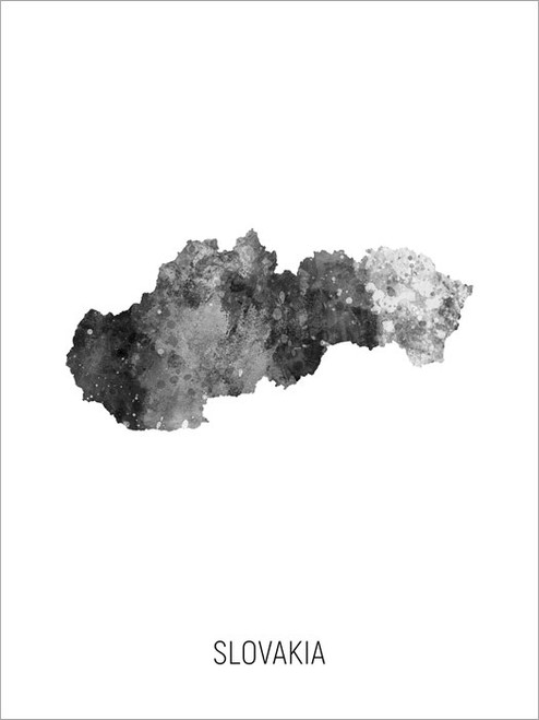 Slovakia Map Poster Art Print