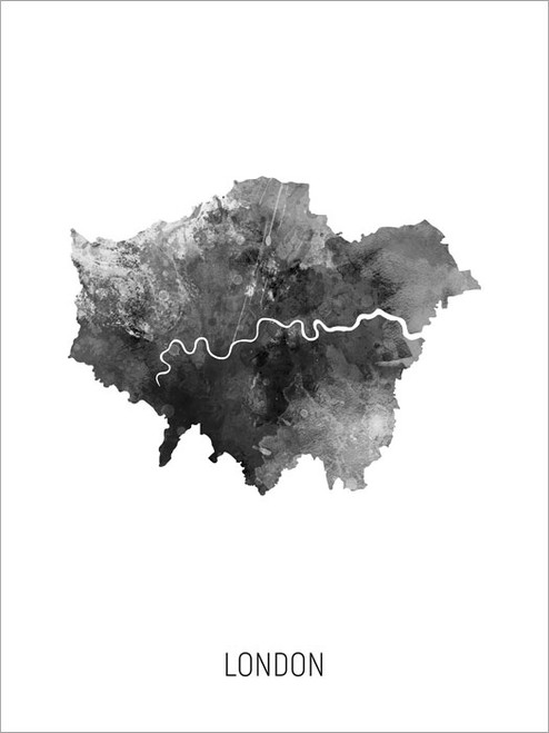 London Map Poster Art Print