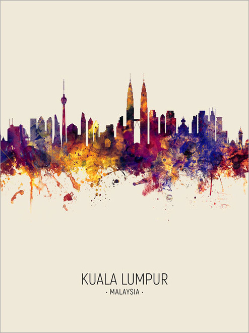 Kuala Lumpur Malaysia Skyline #9074 - artPause