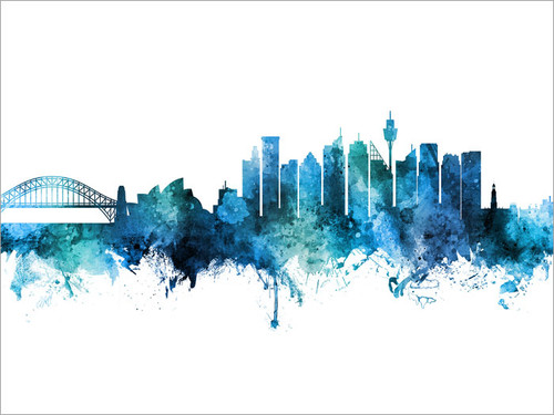 Skyline Cityscape Poster Art Print