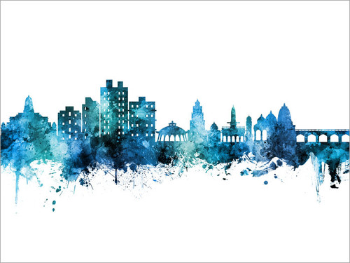 Nashik India Skyline Cityscape Poster Art Print