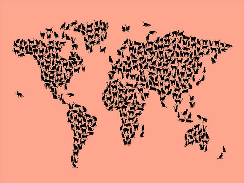 World Map Poster Art Print