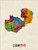 Zambia Map Poster Art Print