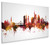 Frankfurt Deutschland Skyline Cityscape Box Canvas