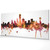 Dallas Texas Skyline Cityscape PANORAMIC Box Canvas