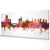 Leeds England Skyline Cityscape PANORAMIC Box Canvas