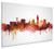 Lincoln Nebraska Skyline Cityscape Box Canvas